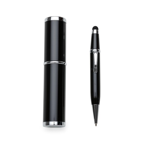Mini Caneta Semi-Metal com Estojo